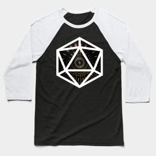 D20 Decal Badge - Lawful Evil Baseball T-Shirt